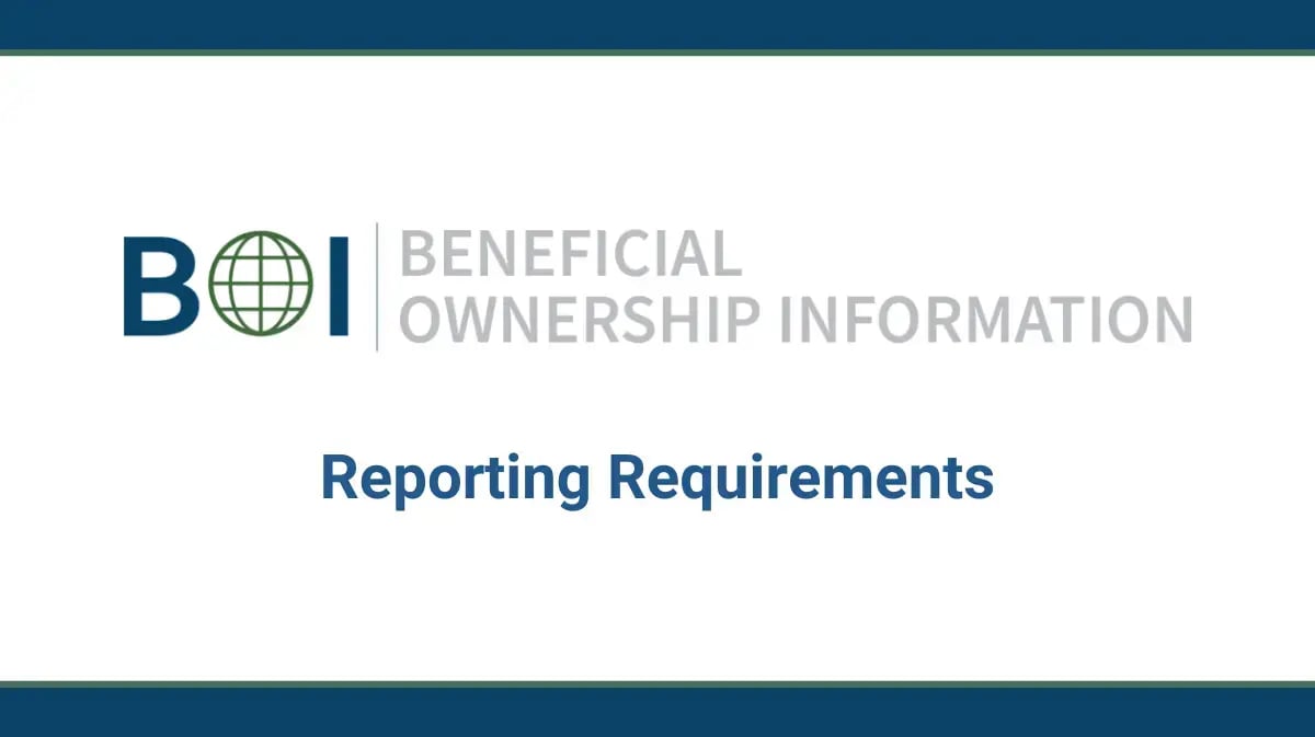 BOI logo and reporting requirements